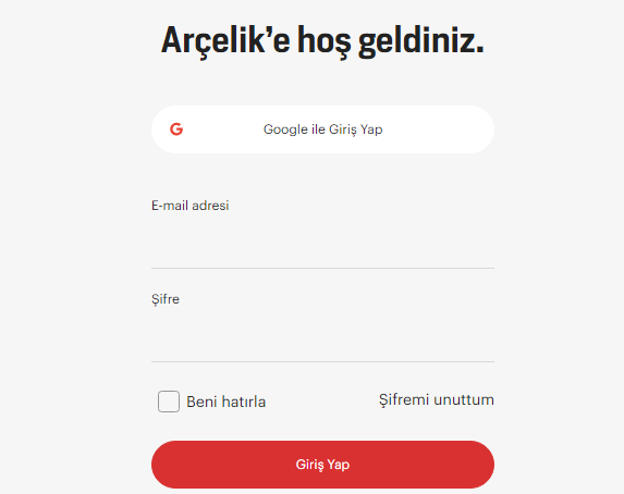 Arçelik Sipariş Takip