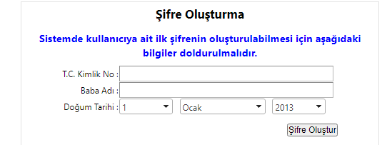 Egesso Personel Giriş Şifresi Alma