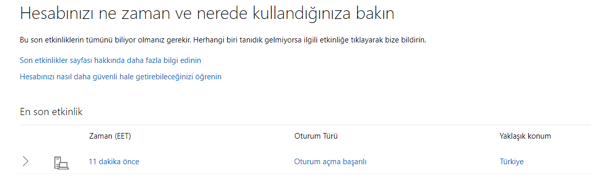 Hotmail Hesabım Hangi Cihazlarda Açık