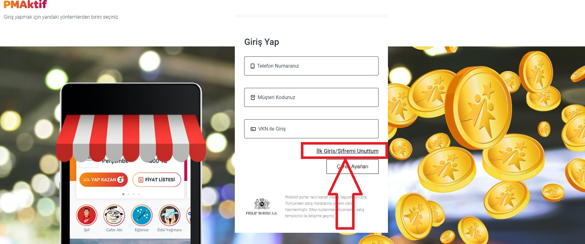 PmAktif Şifre Yenileme