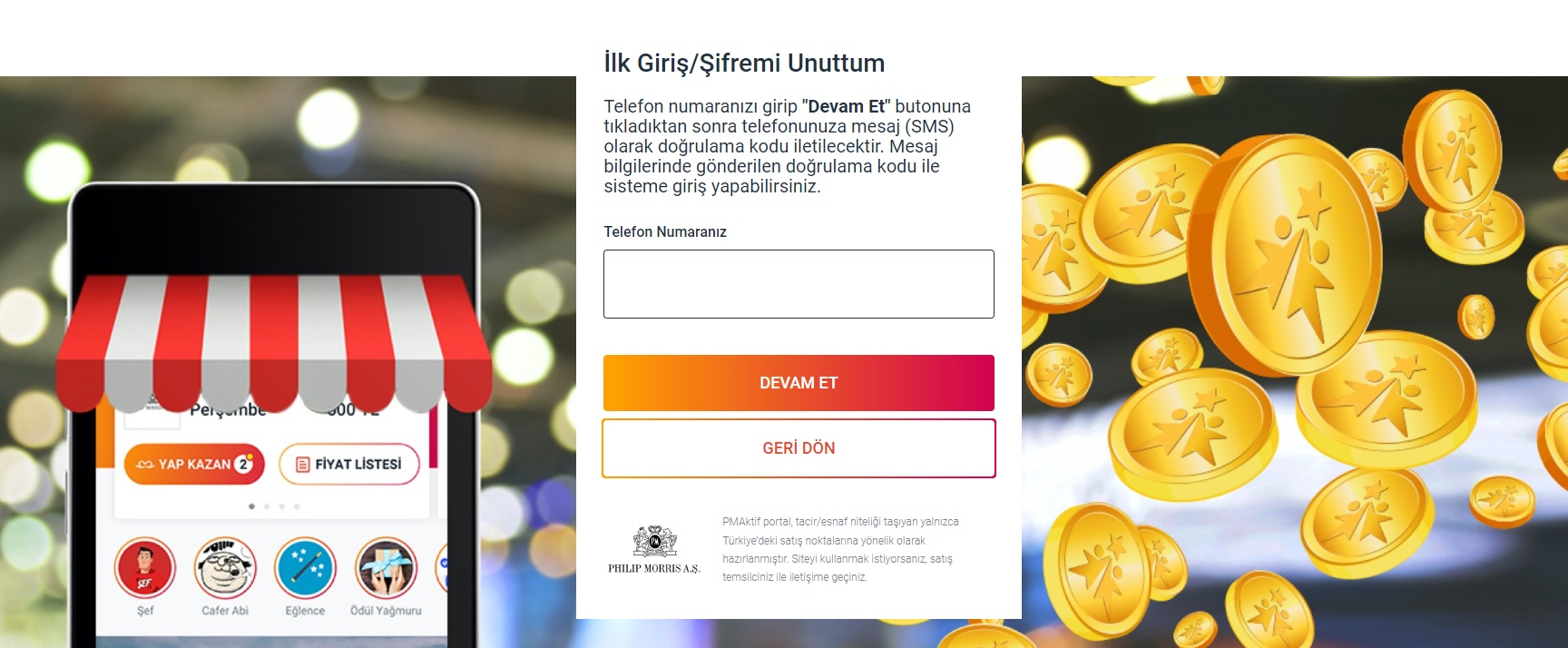 PmAktif Şifre Resetleme