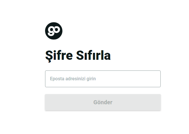 yemeksepeti go şifre alma