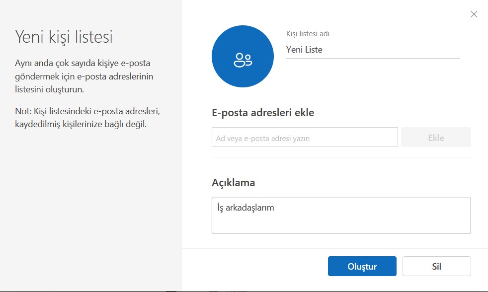 Hotmail İletişim Listesi Nasıl Oluşturulur