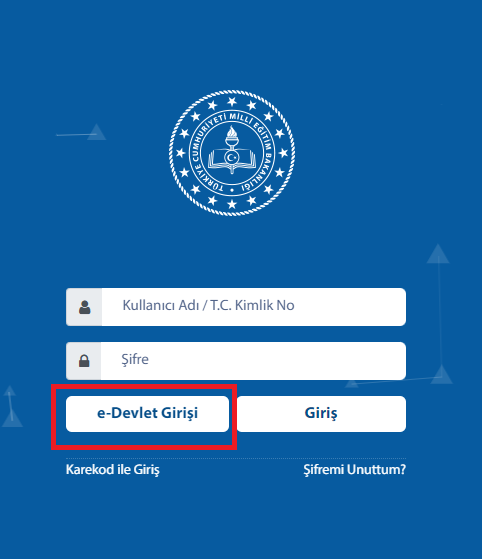 MEBBİS e-Devlet Giriş