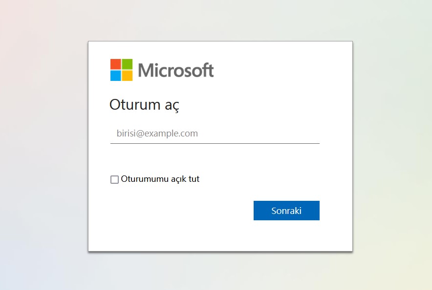 outlook exchange giriş SAYFASI