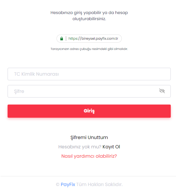 PayFix Giriş